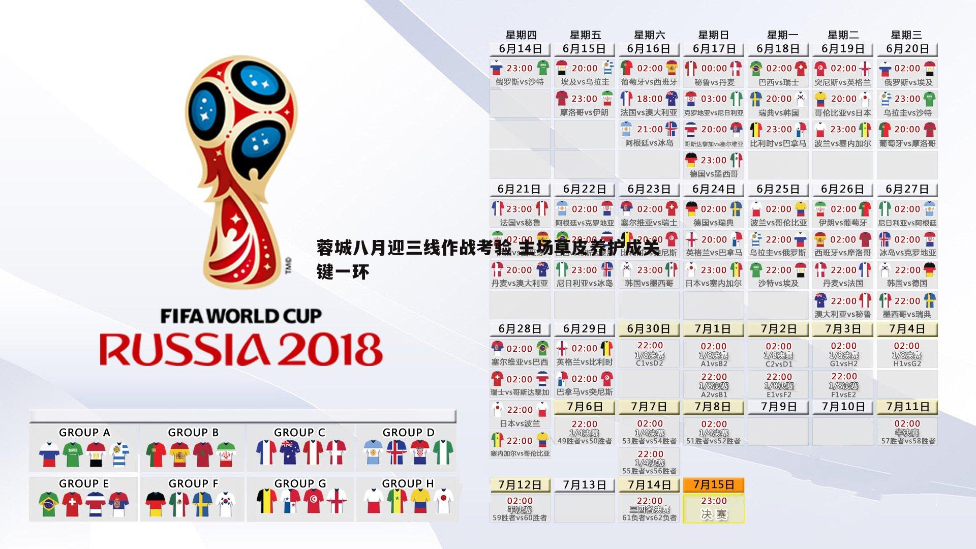 蓉城八月迎三线作战考验 主场草皮养护成关键一环